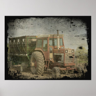 Poster Old Tractor