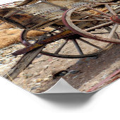 Poster Old Wagon à Belmont Ghost Town, Centre du Nevada (Coin)