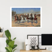 Poster Old West Dash pour le bois Art Imprimer l'affiche (Bureau à domicile)