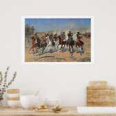 Poster Old West Dash pour le bois Art Imprimer l'affiche (Cuisine)