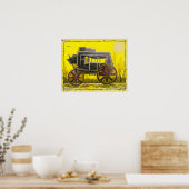 Poster Old West Stagecoach (Cuisine)