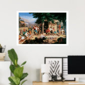 Poster Old West Sunday Morning Mines Art Imprimer l'affic (Bureau à domicile)