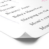 Poster Old Wives Tales Gender Reveve Board (Coin)