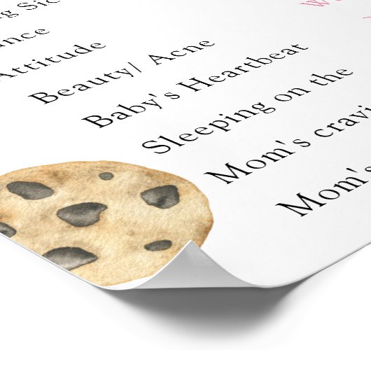 Poster Old Wives Tales Gender Reveve Board (Coin)