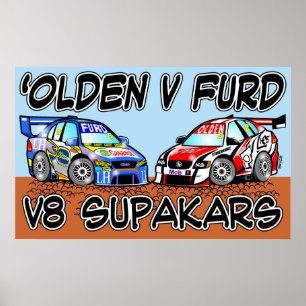 Poster Olden v Furd V8 SupaKars