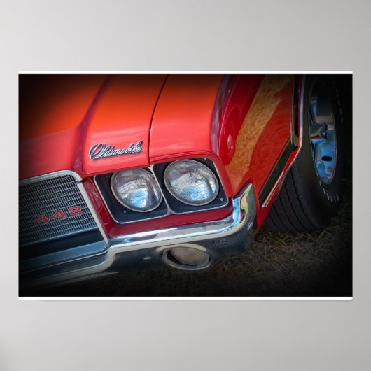 Poster Oldsmobile 442 1972 (Devant)