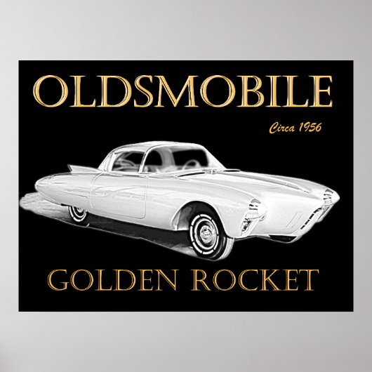 Poster Oldsmobile Golden Rocket (Devant)