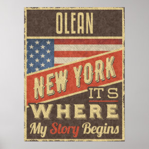 Poster Olean New York