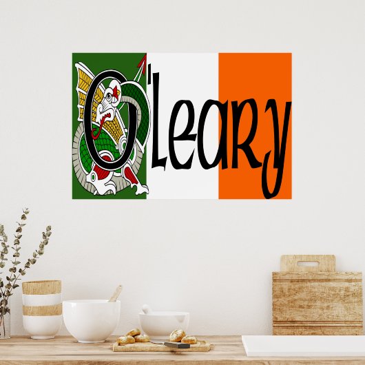 Poster O'Leary Celtic Dragon Imprimer (Cuisine)