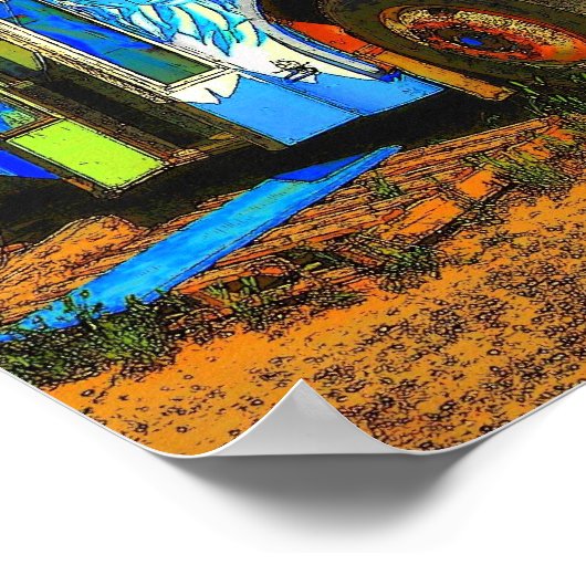 Poster Ol'hippy Bus (Coin)