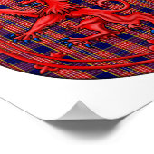 Poster Oliphant Tartan Scottish Plaid Lion Rampant (Coin)