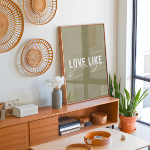 Poster Olive Amour comme Jésus chrétien