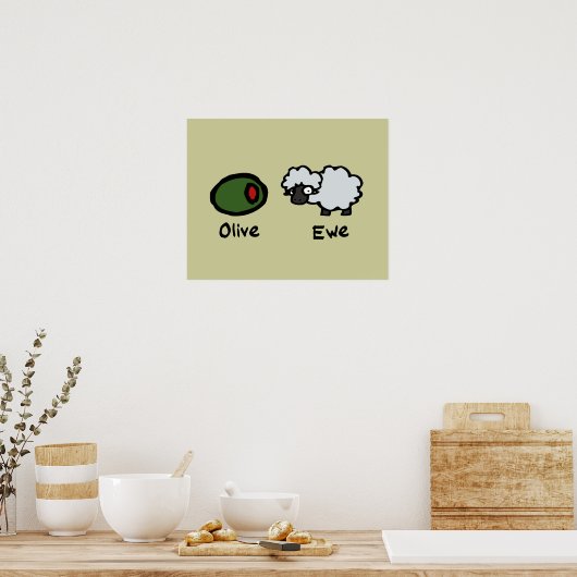 Poster Olive Ewe (Cuisine)