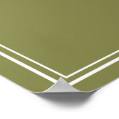 Poster Olive Green Modern Wedding Welcome Sign (Coin)