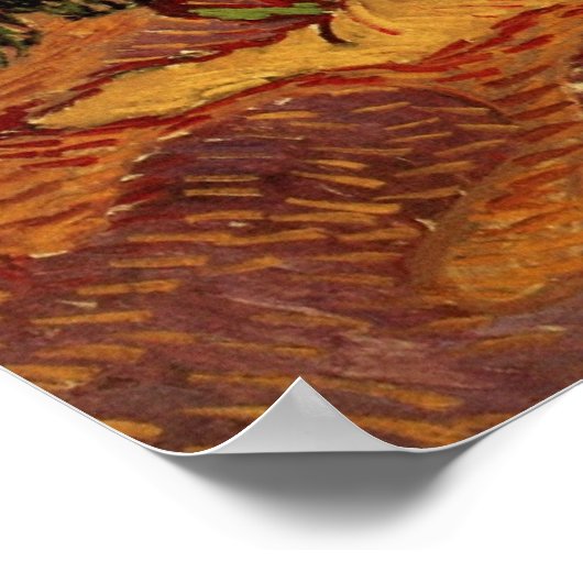 Poster Olive Grove, ciel bleu pâle par Vincent van Gogh (Coin)