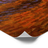 Poster Olive Grove, Ciel orange par Vincent van Gogh (Coin)