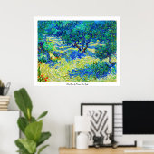 Poster Olive Grove par Vincent Van Gogh (Bureau à domicile)