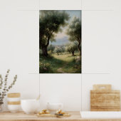 Poster Olive Grove Print, Spring Landscape Digital, 19th (Cuisine)
