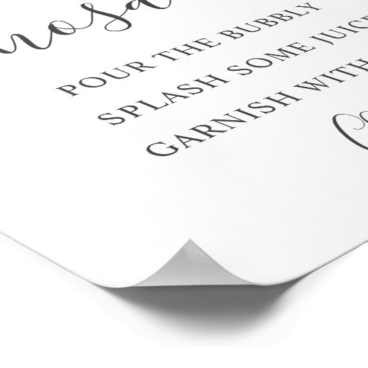 Poster Olive Mimosa Bar (Coin)