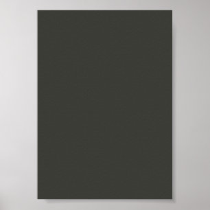 Poster olive noire (couleur solide)