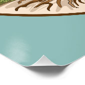 Poster Olive tree Symbole de paix dans la Palestine libre (Coin)