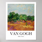 Poster Olive Trees par Vincent Van Gogh (Devant)