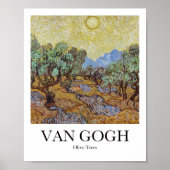 Poster Olive Trees par Vincent van Gogh (Devant)