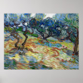 Poster Olive Trees par Vincent van Gogh (Devant)