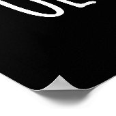 Poster Olive You Funny Love Pun Dark BG (Coin)