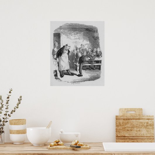 Poster Oliver en demande plus (Cuisine)