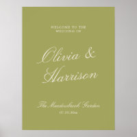 Oliveraie Calligraphie Mariage de bienvenue