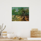 Poster Oliveraie par Vincent van Gogh (Cuisine)