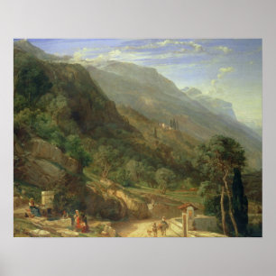 Poster Oliveraies chez Varenna, lac Como, Italie, 1861 (o
