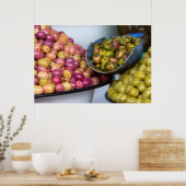 Poster Olives au marché (Cuisine)