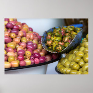 Poster Olives au marché