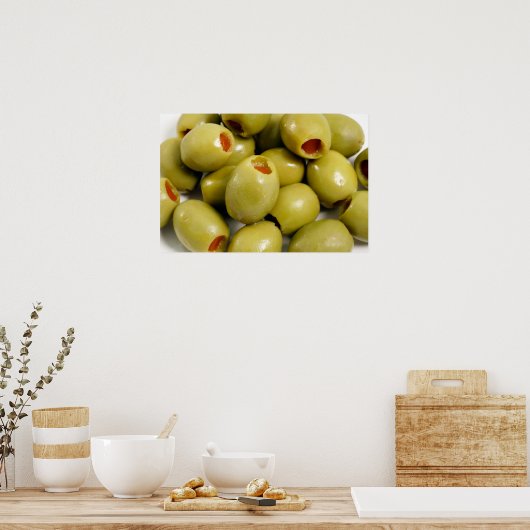 Poster Olives vertes (Cuisine)