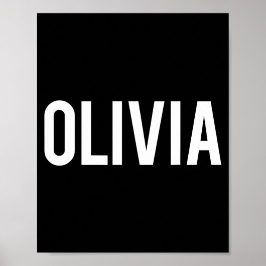 Poster Olivia - Cool New Funny Name Fan Gift Tee  (Devant)