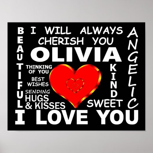 Poster Olivia I Love You (Devant)