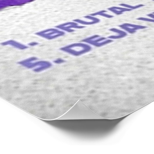 Poster Olivia Rodrigo Album aigre (Coin)