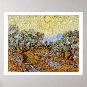 Poster Oliviers de Vincent van Gogh  , 1889