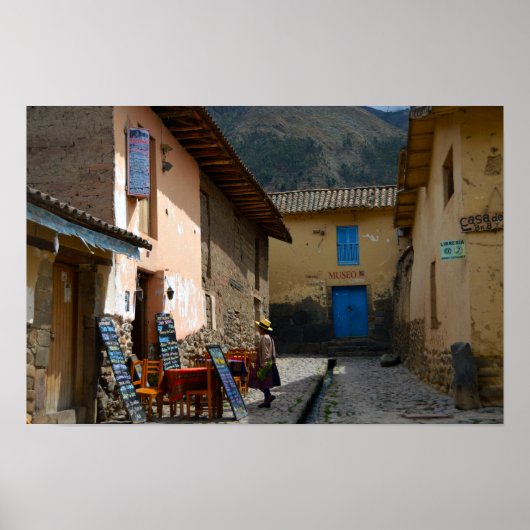 Poster Ollantaytambo, Pérou, rue du Musée (Devant)