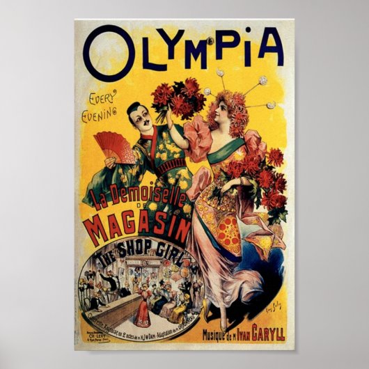 Poster Olympia, La Boutique (Devant)
