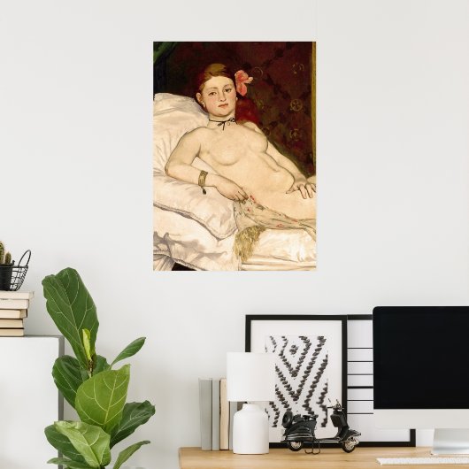 Poster Olympia par Edouard Manet (Bureau à domicile)