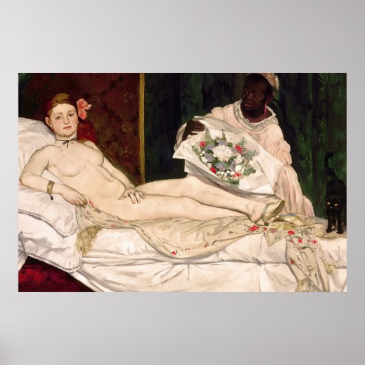 Poster Olympia par Edouard Manet (Devant)