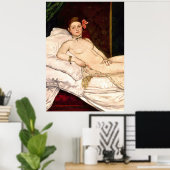 Poster Olympia par Edouard Manet (Bureau à domicile)