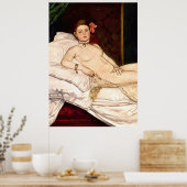 Poster Olympia par Edouard Manet (Cuisine)
