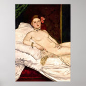 Poster Olympia par Edouard Manet (Devant)