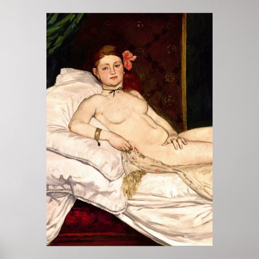 Poster Olympia par Edouard Manet (Devant)