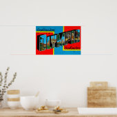 Poster Olympia, Washington - Scènes de grandes lettres (Cuisine)