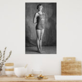 Poster Olympic Champion Swimmer, 1920s (Cuisine)